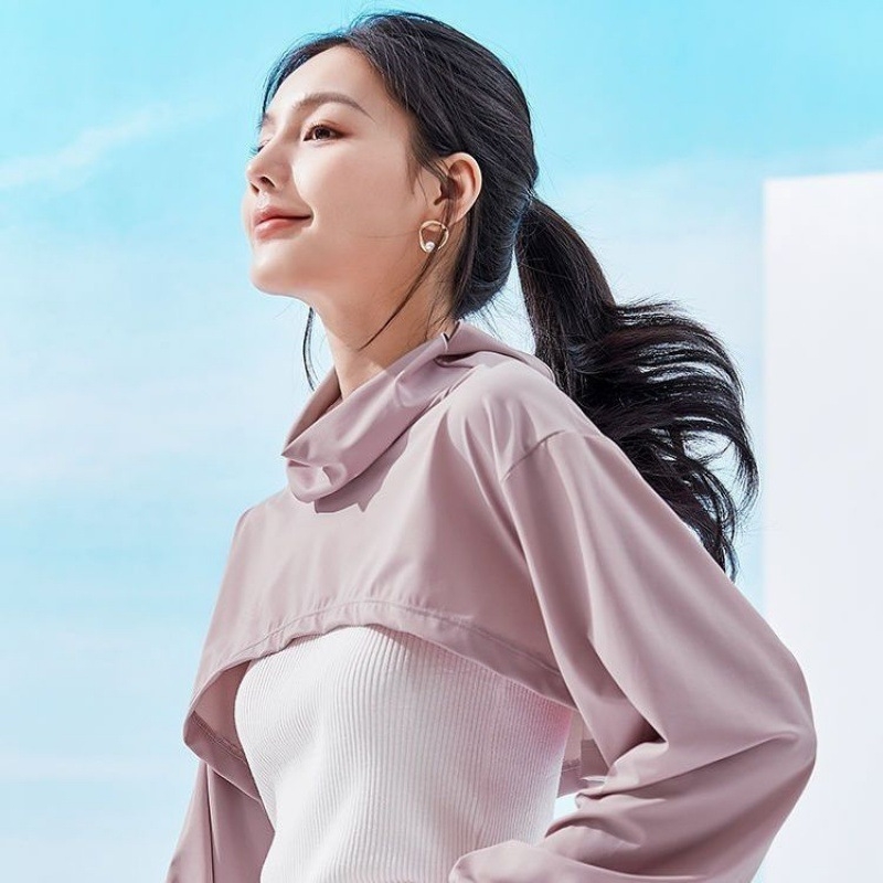 Μανίκια UV προστασίας για οδήγηση με εσάρπα, γυναικείο καλοκαιρινό σετ από ice silk και μάσκα λαιμού