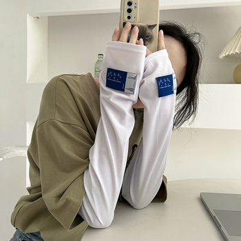 Αντιηλιακά μανίκια Ice Silk — νάιλον 11–20%, πολυεστέρας 31–50%, αρχικός σχεδιασμός, άνοιξη 2023