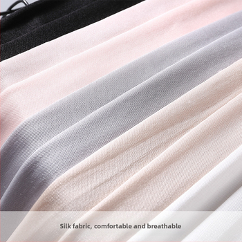 Μακριά γάντια από Mulberry μετάξι για ηλιοπροστασία – Μονόχρωμο σχέδιο, Γυναίκες, κατάλληλα για καλοκαίρι, άνοιξη και φθινόπωρο