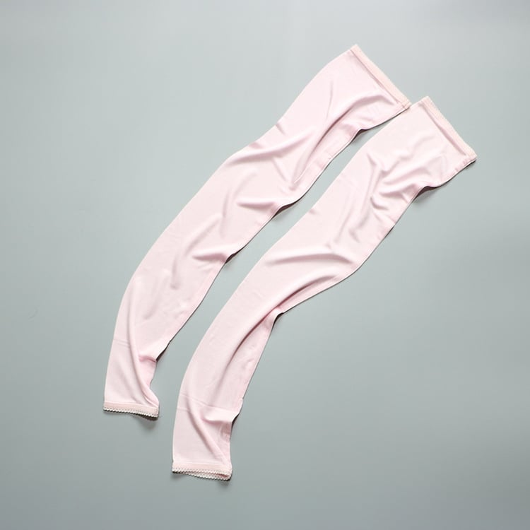 Μακριά γάντια από Mulberry μετάξι για ηλιοπροστασία – Μονόχρωμο σχέδιο, Γυναίκες, κατάλληλα για καλοκαίρι, άνοιξη και φθινόπωρο