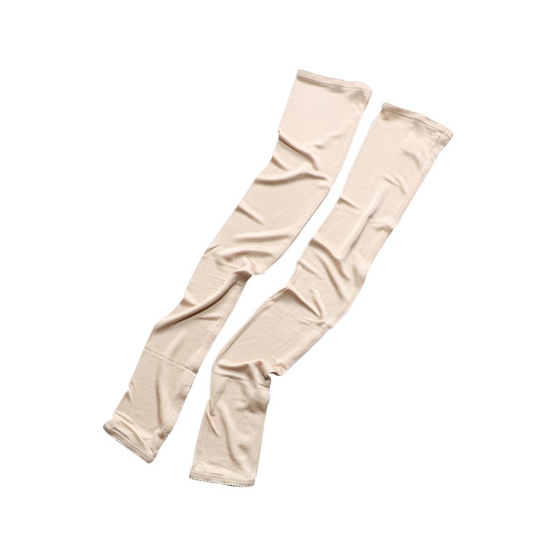 Μακριά γάντια από Mulberry μετάξι για ηλιοπροστασία – Μονόχρωμο σχέδιο, Γυναίκες, κατάλληλα για καλοκαίρι, άνοιξη και φθινόπωρο