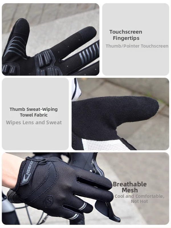 NUCKILY Γάντια Ποδηλάτου (Νάιλον; Ενήλικες; Unisex)