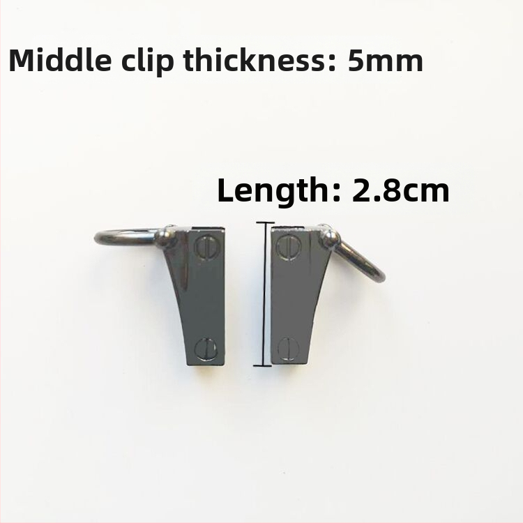 sanmushi τσάντα crossbody με μεταλλική εξάρτηση: γάντζοι για το λουρί, μπαιονέτ αγκίστρια και πλαϊνά κλιπ