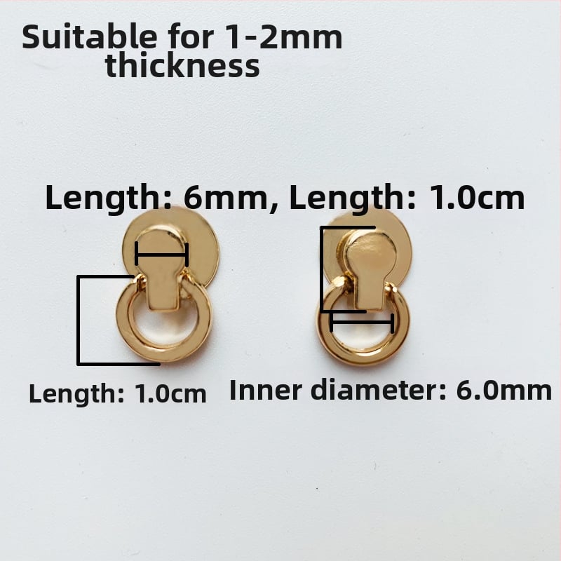 sanmushi τσάντα crossbody με μεταλλική εξάρτηση: γάντζοι για το λουρί, μπαιονέτ αγκίστρια και πλαϊνά κλιπ