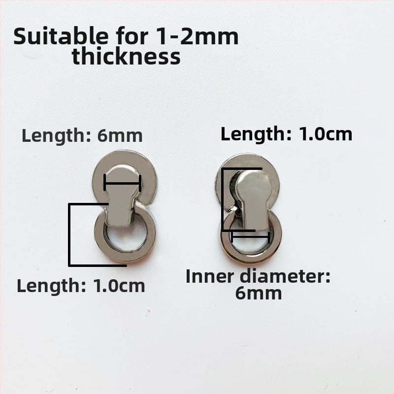 sanmushi τσάντα crossbody με μεταλλική εξάρτηση: γάντζοι για το λουρί, μπαιονέτ αγκίστρια και πλαϊνά κλιπ