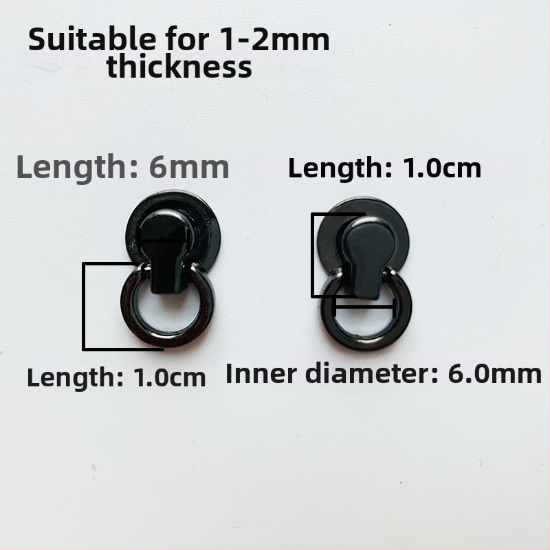 sanmushi τσάντα crossbody με μεταλλική εξάρτηση: γάντζοι για το λουρί, μπαιονέτ αγκίστρια και πλαϊνά κλιπ