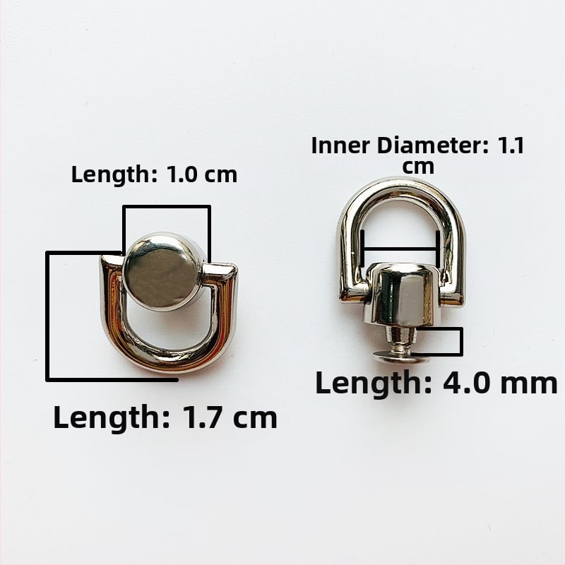 sanmushi τσάντα crossbody με μεταλλική εξάρτηση: γάντζοι για το λουρί, μπαιονέτ αγκίστρια και πλαϊνά κλιπ