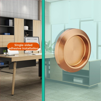 Nerūsējošā tērauda apaļa roktura stikla durvīm, piemērots vannas/dušas kabīnei, moderns minimālisks stils, virsmas: matētas, spīdīgas vai elektroplātētas