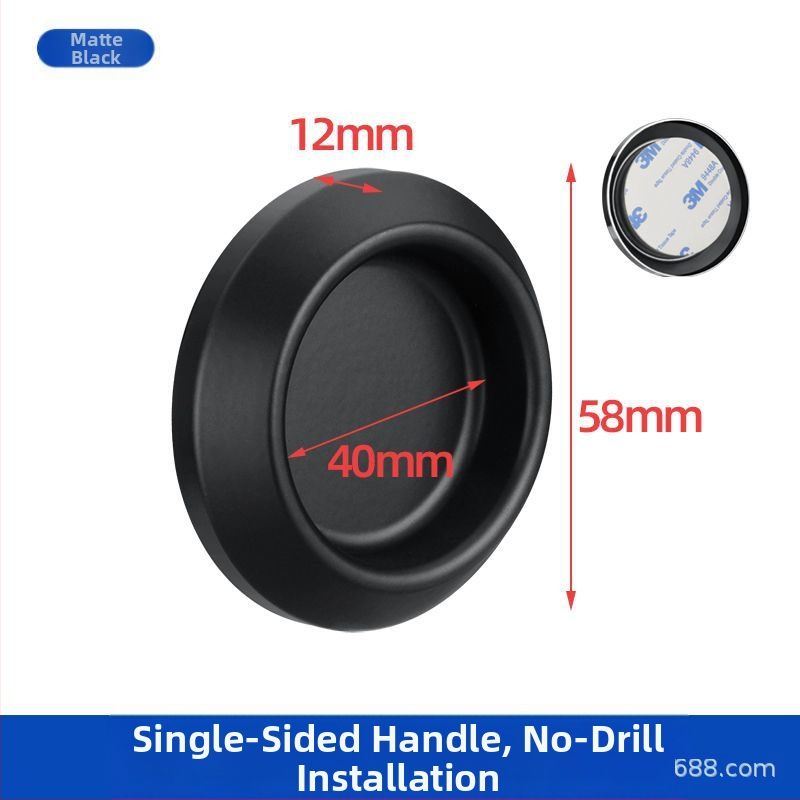 Nerūsējošā tērauda apaļa roktura stikla durvīm, piemērots vannas/dušas kabīnei, moderns minimālisks stils, virsmas: matētas, spīdīgas vai elektroplātētas