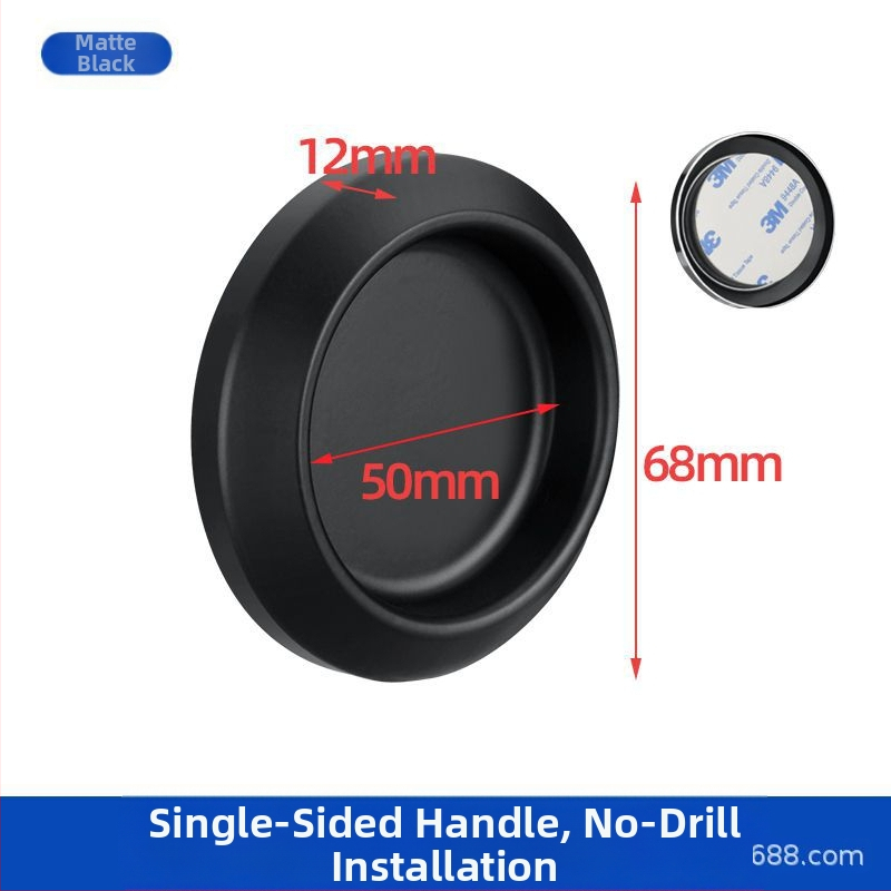 Nerūsējošā tērauda apaļa roktura stikla durvīm, piemērots vannas/dušas kabīnei, moderns minimālisks stils, virsmas: matētas, spīdīgas vai elektroplātētas
