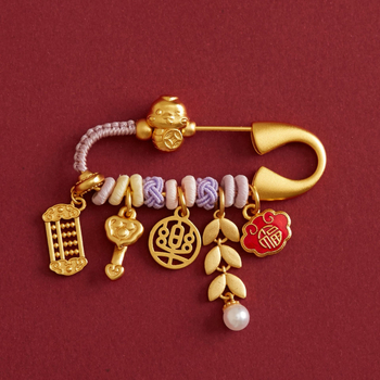 Segtukas – arklio metų zodiako ženklas, gimimo metų motyvas, lydinys, unisex stilius, auksu dengta danga