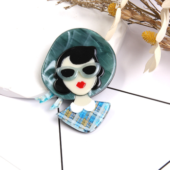 Καρφίτσες για γυναίκες, Ακρυλικοί χαρακτήρες, Χειροποίητες, Πρωτότυπος σχεδιασμός