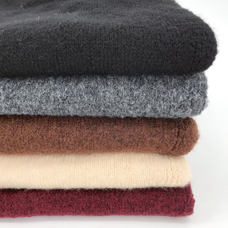 Плетен триъгълен шал за жени, имитационен кашмир, тъкане warp knitting, монохромен модел, мултифункционален дизайн