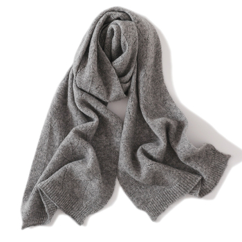 Унисекс вълнен шал - зимен аксесоар, произход Хебей, издание есен 2024