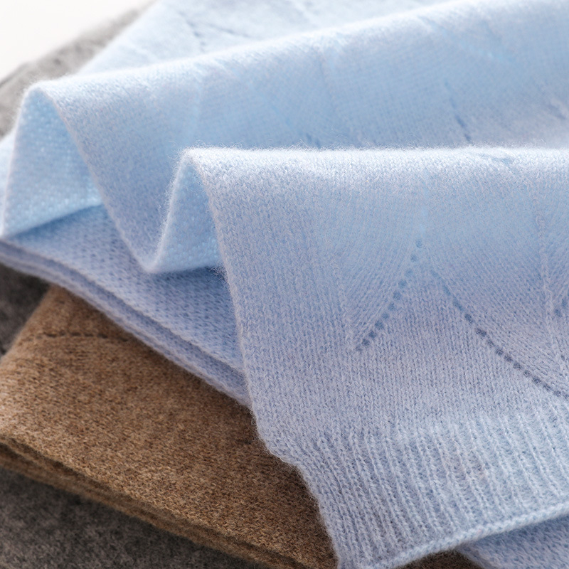 Унисекс вълнен шал - зимен аксесоар, произход Хебей, издание есен 2024