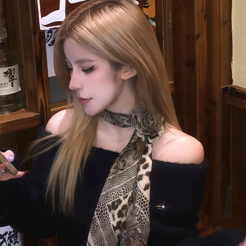 Шал с леопардов принт от Movie story, вълнен, произход Hangzhou, есенна колекция, пускане през пролет 2025