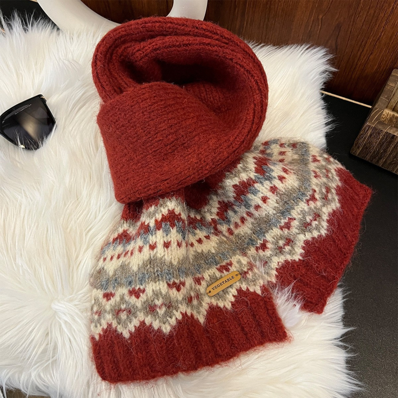 Fair Isle karirani vuneni šal – zimski dodatak za studentice i parove, topao i svestran