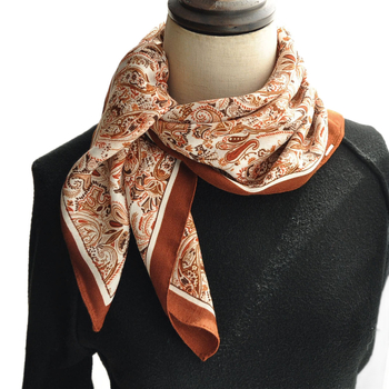 Винтажен Paisley шал за пролет и есен (полиестер, възможност за персонализация, наличен на склад)
