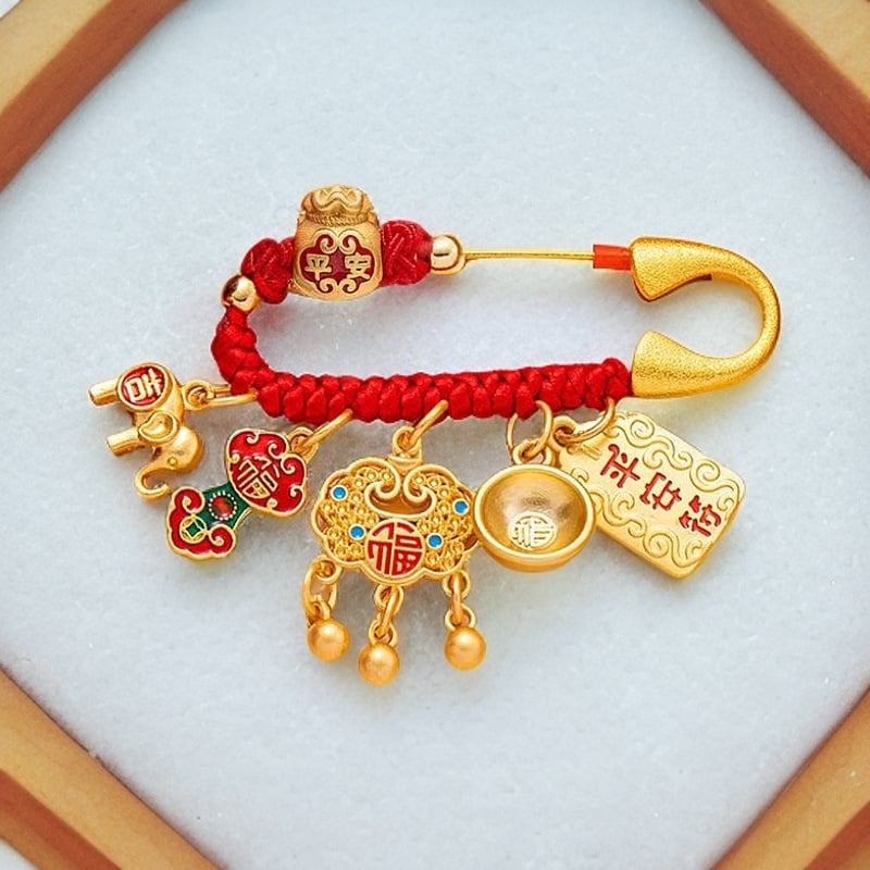 Брошка-амулет със зодиакален знак | Сплав, електроплатинаране, етно-ретро стил, мемориален, унисекс