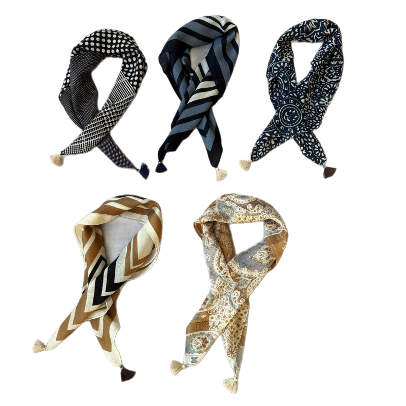 100% австралийска вълна триъгълен шал — ръчно навити ръбове; лек; мек; есен и зима