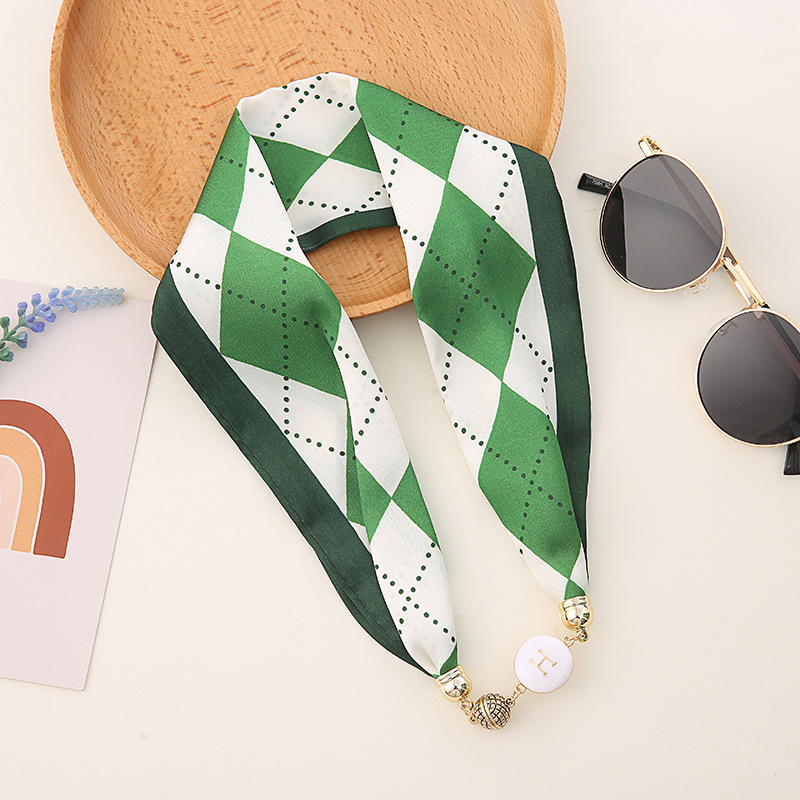 Перлена огърлица с магнитно закопчаване и шал, женски аксесоар, пролет 2023, Jia Sha Xiu, произход Jinhua