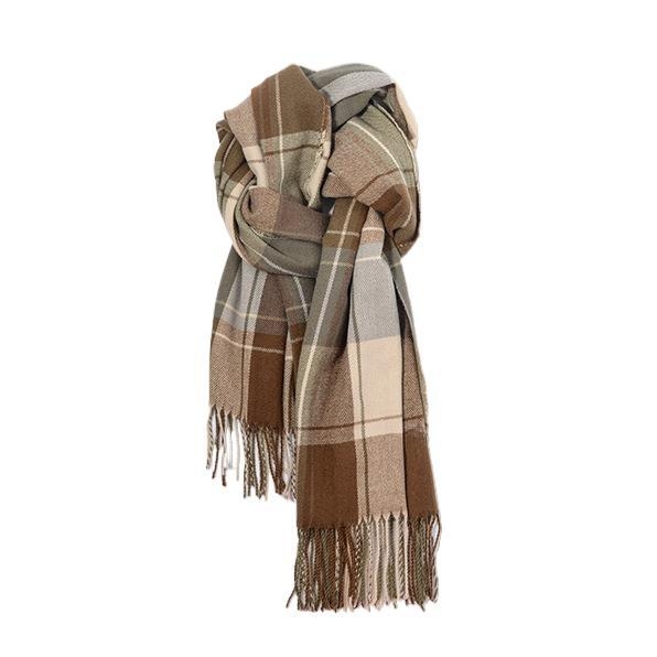 Maillard ретро шал за момичета, зима 2025, топъл с ресни