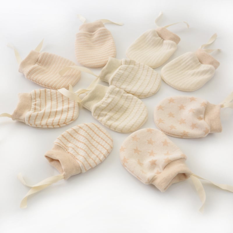 Бебешки ръкавици Maiwei, неутрални за двата пола, антинадраскващи, всесезонни защити за новородени, с възможност за персонализация.