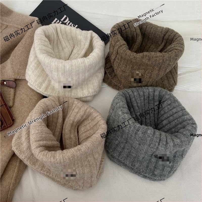 Шал за врата - ветроустойчив плетен пуловер, висока яка, покрива лицето през зимата