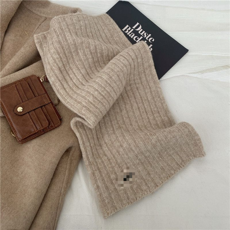 Шал за врата - ветроустойчив плетен пуловер, висока яка, покрива лицето през зимата