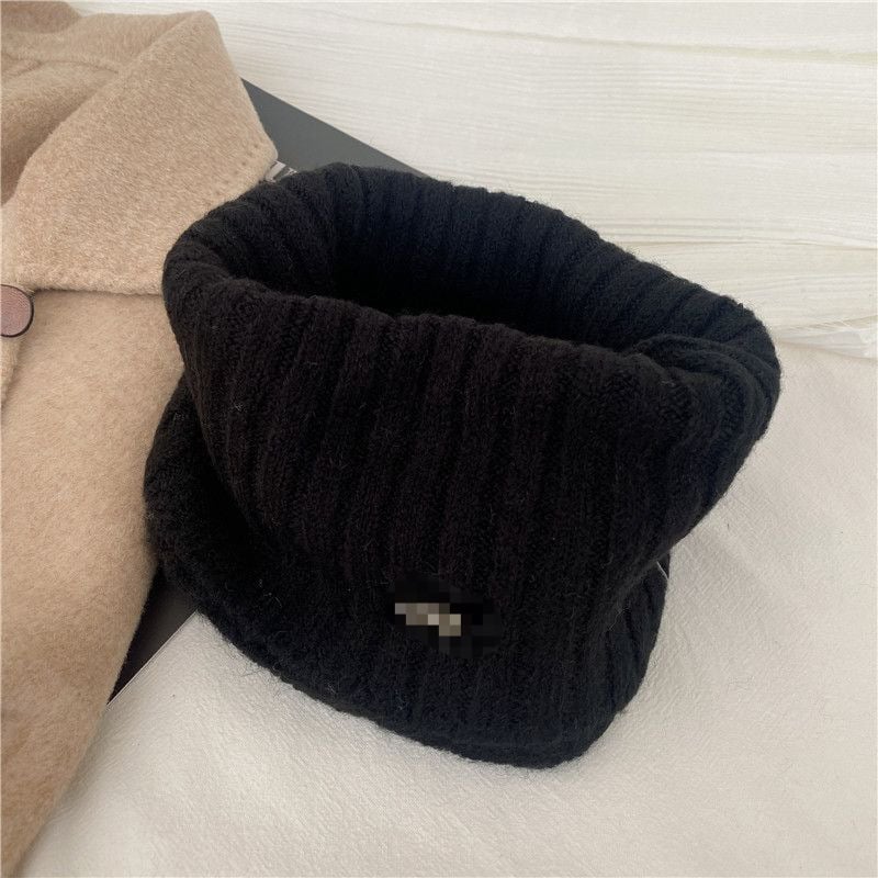 Шал за врата - ветроустойчив плетен пуловер, висока яка, покрива лицето през зимата