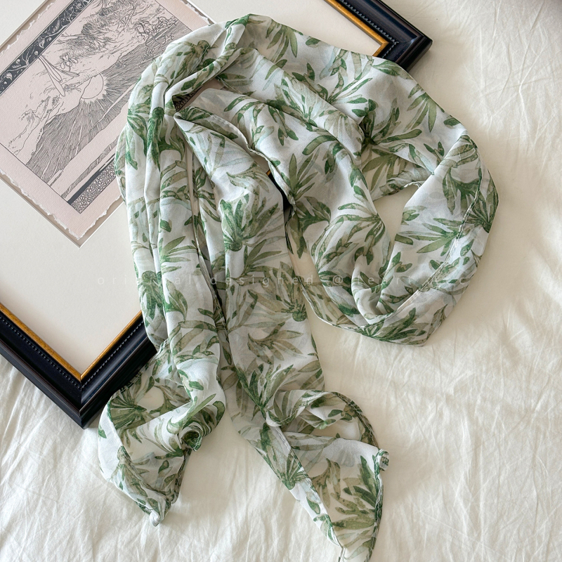 Дълъг платнен шал с точкова шарка, корейски стил, за пролет и есен, есенно 2025 издание, налично на склад (Материал: тъкан; Сезон: пролет и есен; Издание: есен 2025; Налично на склад)