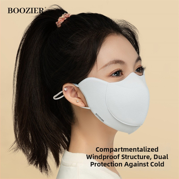 Зимно-есенна ветроустойчива и топла маска за лице с ушна каишка, полиестерно влакно, UPF50+ UV защита, оригинален дизайн