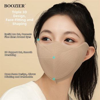 Зимно-есенна ветроустойчива и топла маска за лице с ушна каишка, полиестерно влакно, UPF50+ UV защита, оригинален дизайн