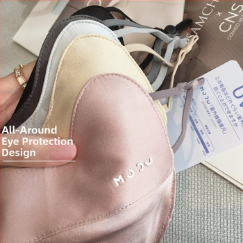 Копринена маска за лице – 100% коприна, лятна и дишаща, UV защита UPF50+, ушна презрамка, триизмерна форма