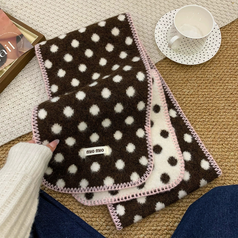 Șal tricotat dublu față în stil korean, din amestec de lână, pentru femei, căldură iarnă, țesătură warp-knit