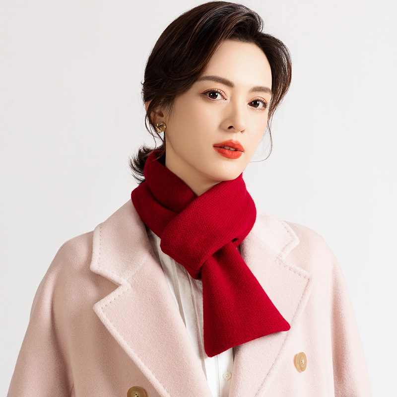 Унисекс шал от 100% вълна, корейски стил, плетен, зимна употреба