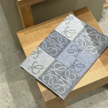 Șal din lână cu model jacquard șah și cărți, cu două fețe, pentru iarnă