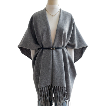 Șal pentru femei (Warp knitting • Cașmir artificial • Poliester • Jacquard • Formă alungită)