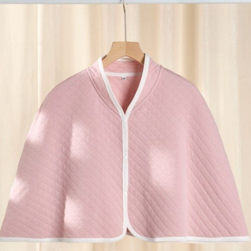 Velur šal za ramena poslije poroda za dojenje i spavanje — topao, vezeni detalji, casual stil, srednje duljine