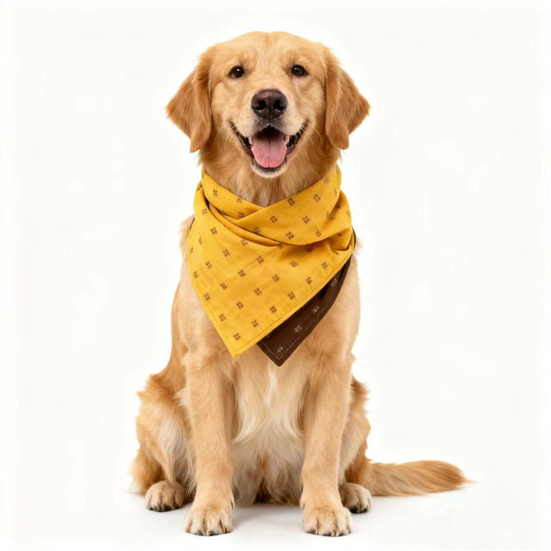 Šunų šalikėlis – taškuotas modelis, poliesteris, lygus audinys, spauda, žiema