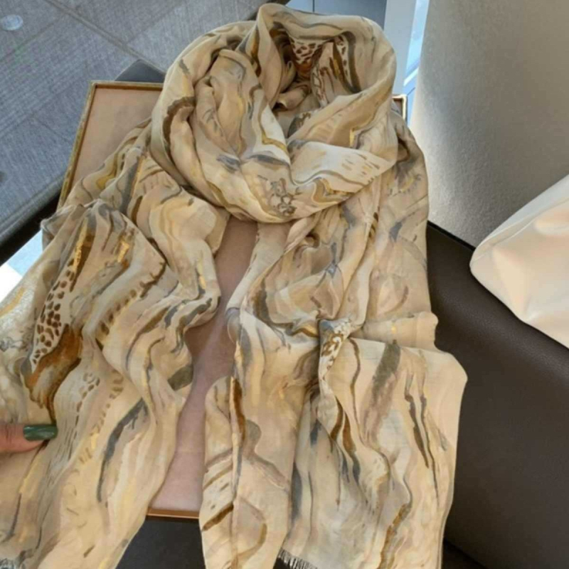 Șal de călătorie cu protecție solară, poliester, stil etnic, pentru toate sezoanele, primăvara 2025