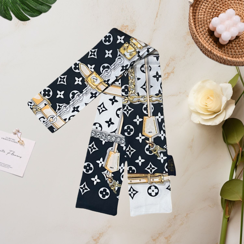 Șal din mătase cu țesătură twill, stil franțuzesc, subțire și lung, aer literar retro; Primăvară, origine Hangzhou