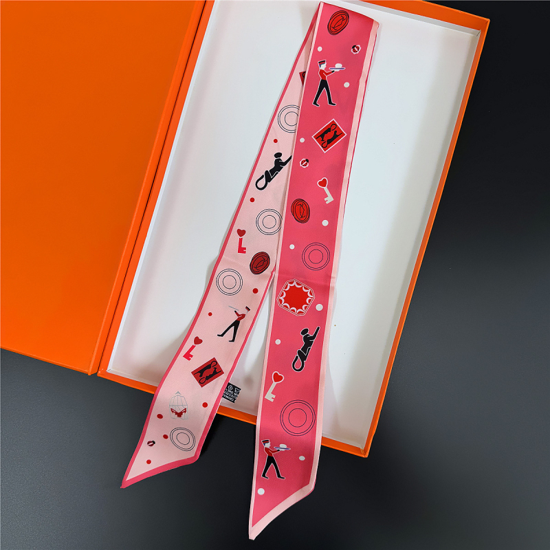 Traka za glavu u francuskom stilu od simulirane svile s cvjetnim uzorkom, twill tkanina, tisak, ljeto, personalizirani trend