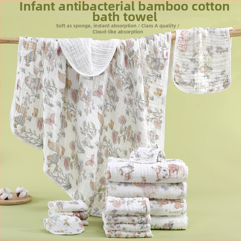 Beebi gézivannitoa rätik, 6-kihiline géz, lame kudumine, 338 g, digitaalse otse trükkimine