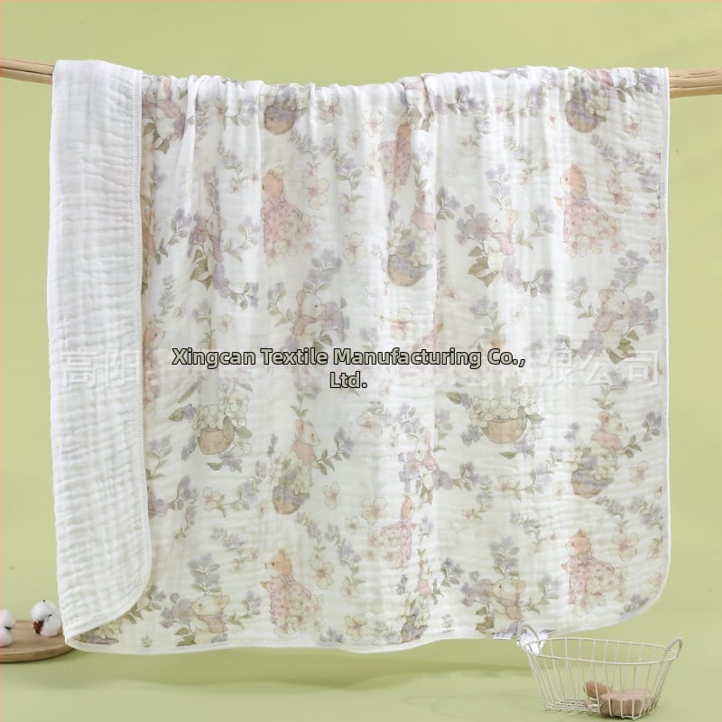 Beebi gézivannitoa rätik, 6-kihiline géz, lame kudumine, 338 g, digitaalse otse trükkimine