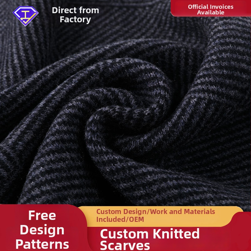 Barper šal od 100% vune, warp pletena – topao zimi, originalni dizajn