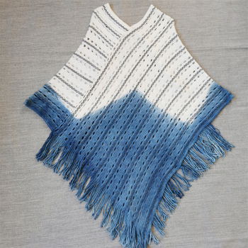 Villane sall | Käsitöö Bai etnilise stiiliga, Dali tie-dye, pikk sall, talv 2023