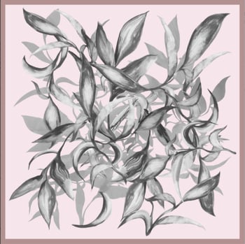 100% коприна Мулберри квадратен шал, оригинален дизайн, произход Ханджоу, есен 2025