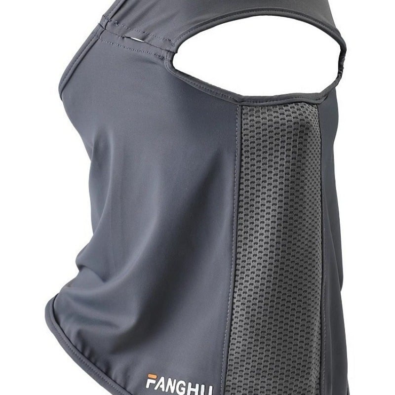 Teljes arc- és nyakvédő napszemmaszk UV védelemmel, porálló, Ice Silk anyag, poliészter 71-80% és spandex 21-30%