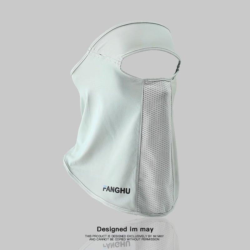 Teljes arc- és nyakvédő napszemmaszk UV védelemmel, porálló, Ice Silk anyag, poliészter 71-80% és spandex 21-30%